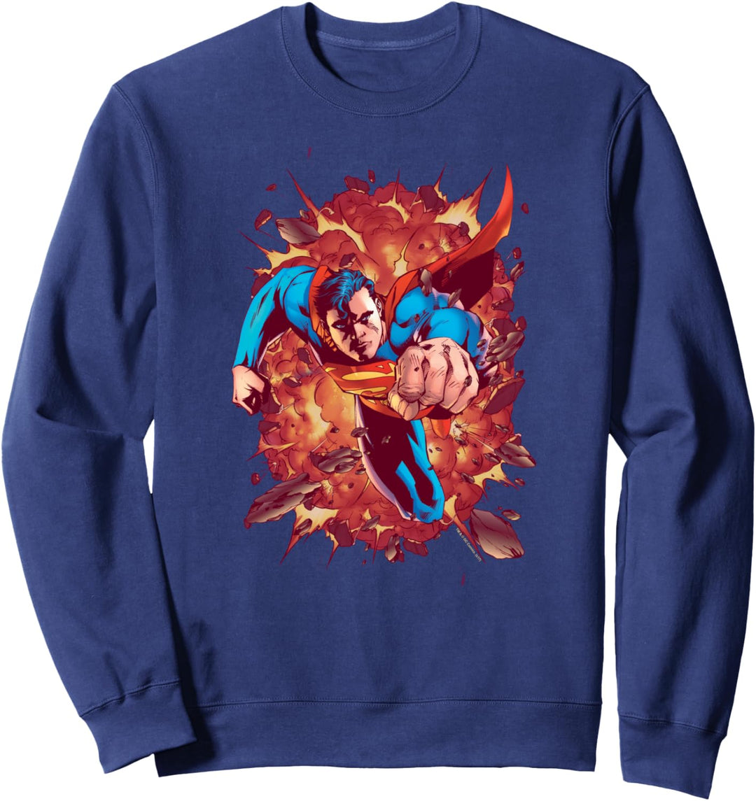 Superman Through Flame Sweatshirt