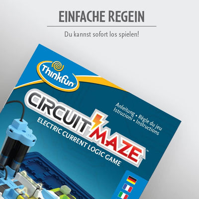 ThinkFun - 76341 - Circuit Maze -- das spannungsgeladene Logikspiel von ThinkFunk für Jungen und Mäd