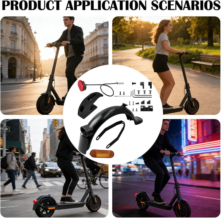 Premium Schutzblech Set für E-Scooter, Schutzbleche Kompatibel mit Xiaomi M365, 1S, Pro, Pro 2, Mi3,