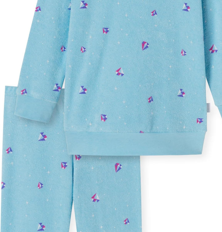 Schiesser Mädchen Schlafanzug Set Pyjama warme Qualitäten Frottee - Fleece - Interlock - Grösse 92 b