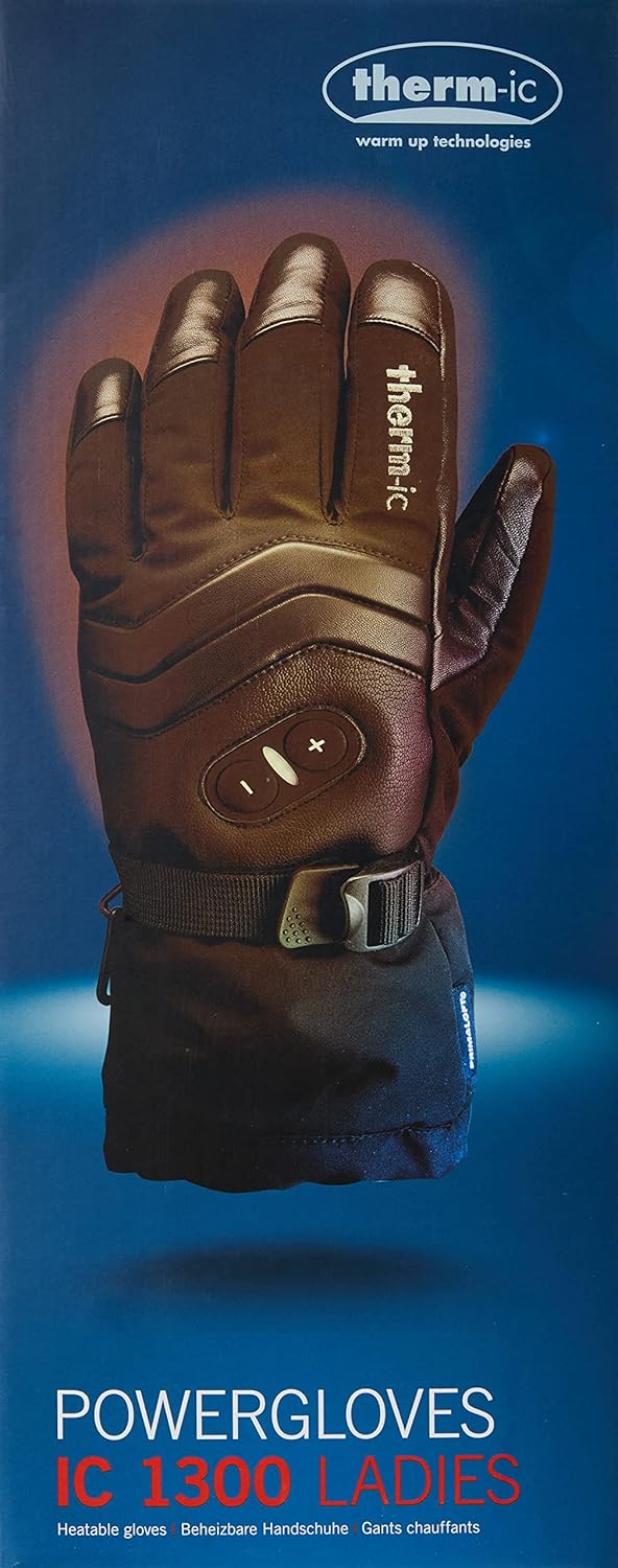 therm-ic Warme Hände Powergloves 1300 Ladies EU und US L Schwarz, L Schwarz