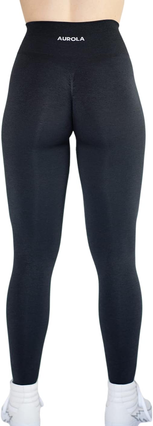 AUROLA Workout-Leggings für Frauen, Nahtlose Scrunch-Strumpfhose, Bauchkontrolle, Fitnessstudio, Fit