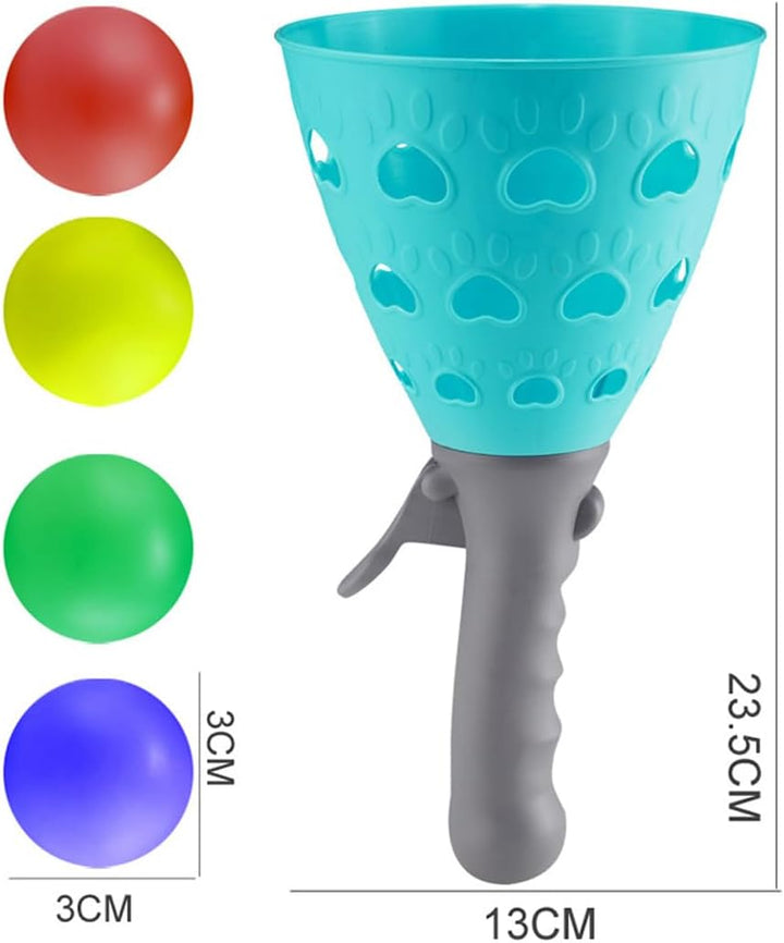 Outdoor Catch Ball Spiel, Catch Cup Ball Spiel mit 2 Startkörben und 4 Bällen, für Garten, Park oder