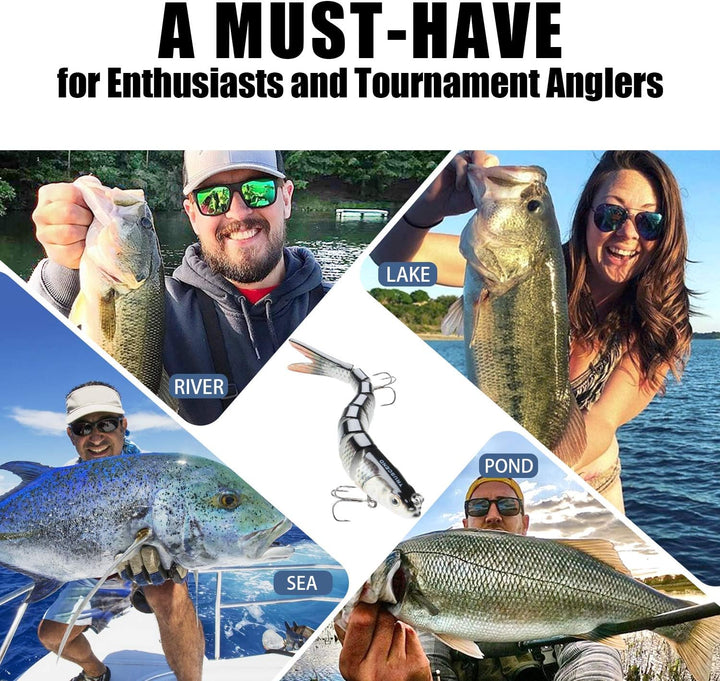 TRUSCEND Angelköder Crankbait, Alle Wasserschichten Serie, Hängend/Langsam/Sinkend Schwimmend/Sinken