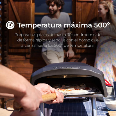 MasterPRO Pizza Oven | Pizza Oven | Portable Gas Oven Set with Quick Cooking up to 500°C | Includes