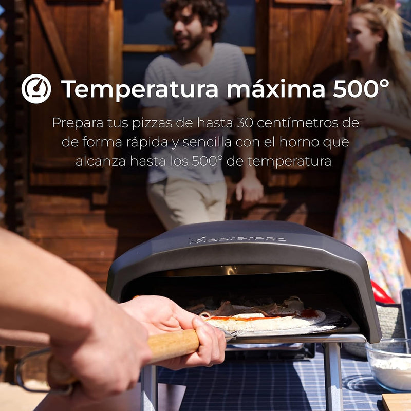 MasterPRO Pizza Oven | Pizza Oven | Portable Gas Oven Set with Quick Cooking up to 500°C | Includes