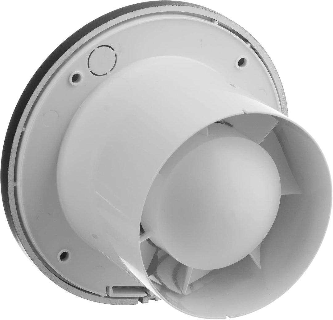 Steinberg14 Ø 100mm Abluftventilator Badlüfter Fan - Anthrazit Rund Ventilator zur Belüftung in Bad