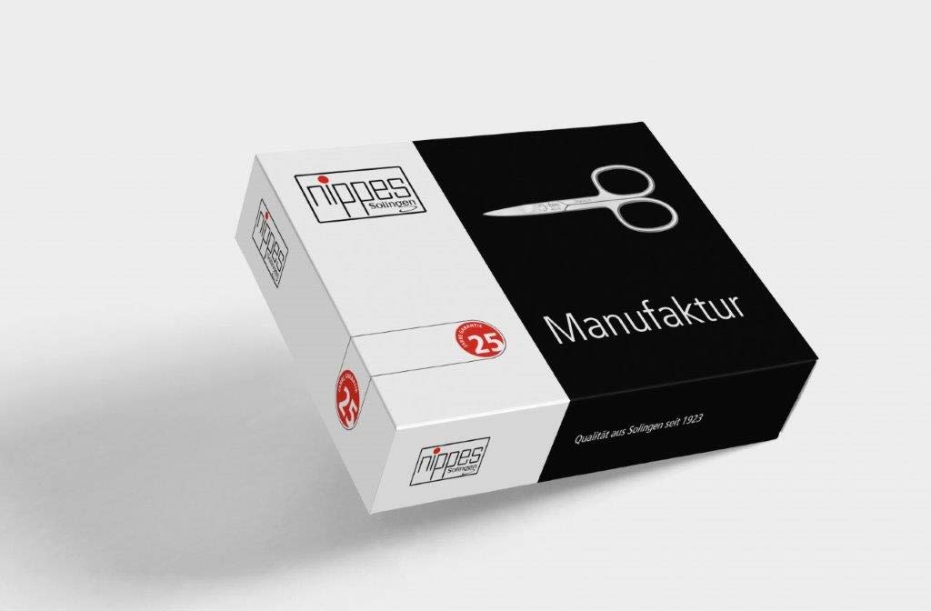 nippes Solingen Premium Line Maniküre Set Cognac, 5-teilig, Edelstahl rost- und nickelfrei, Nagelpfl