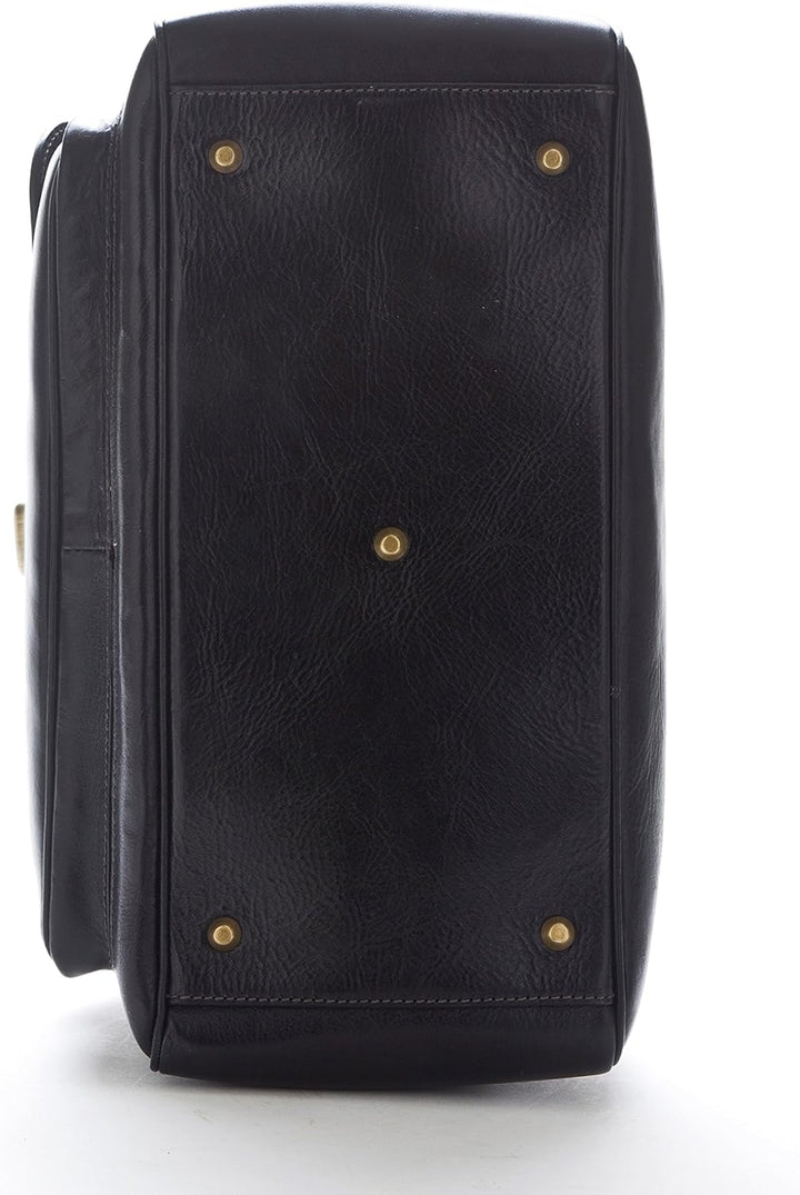 Arzttasche aus Echtem Leder - D&D0203 - Made in Italy (Dulkenbraun), Dulkenbraun