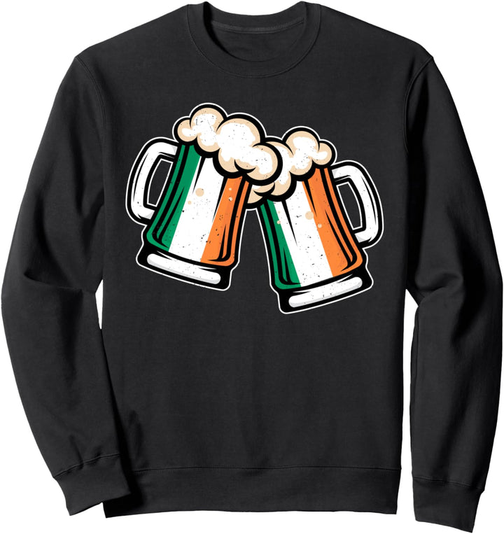 Irland-Flagge Bierkrug – cooles irisches Bier Sweatshirt