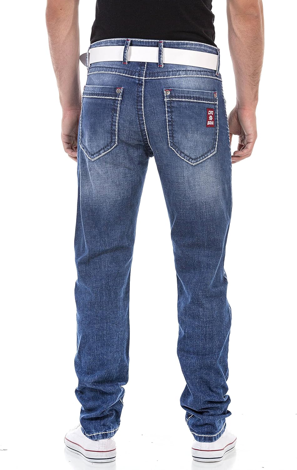 Cipo & Baxx Herren Regular Fit Jeanshose Denim Pants Jeans Hose 29W / 32L Cd704-b, 29W / 32L Cd704-b