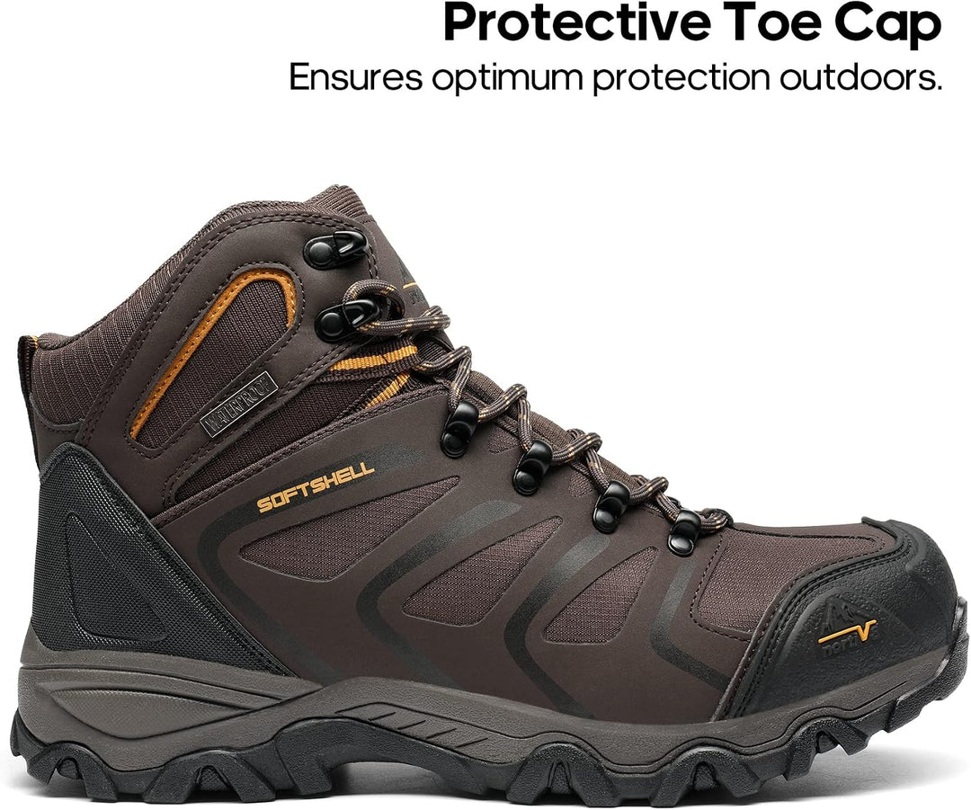 NORTIV 8 Herren Outdoorschuhe Wanderstiefel Trekking Wanderschuhe Wasserdicht Mid Kletterschuhe Berg
