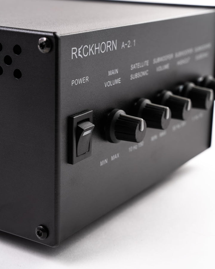 Reckhorn Stereo Verstärker 2.1 Mono Subwoofer - Stereo Endstufe & Aktivweiche