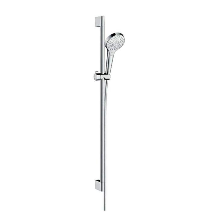 hansgrohe Croma Select S Duschset 0,90m, 3 Strahlarten, Weiss/Chrom