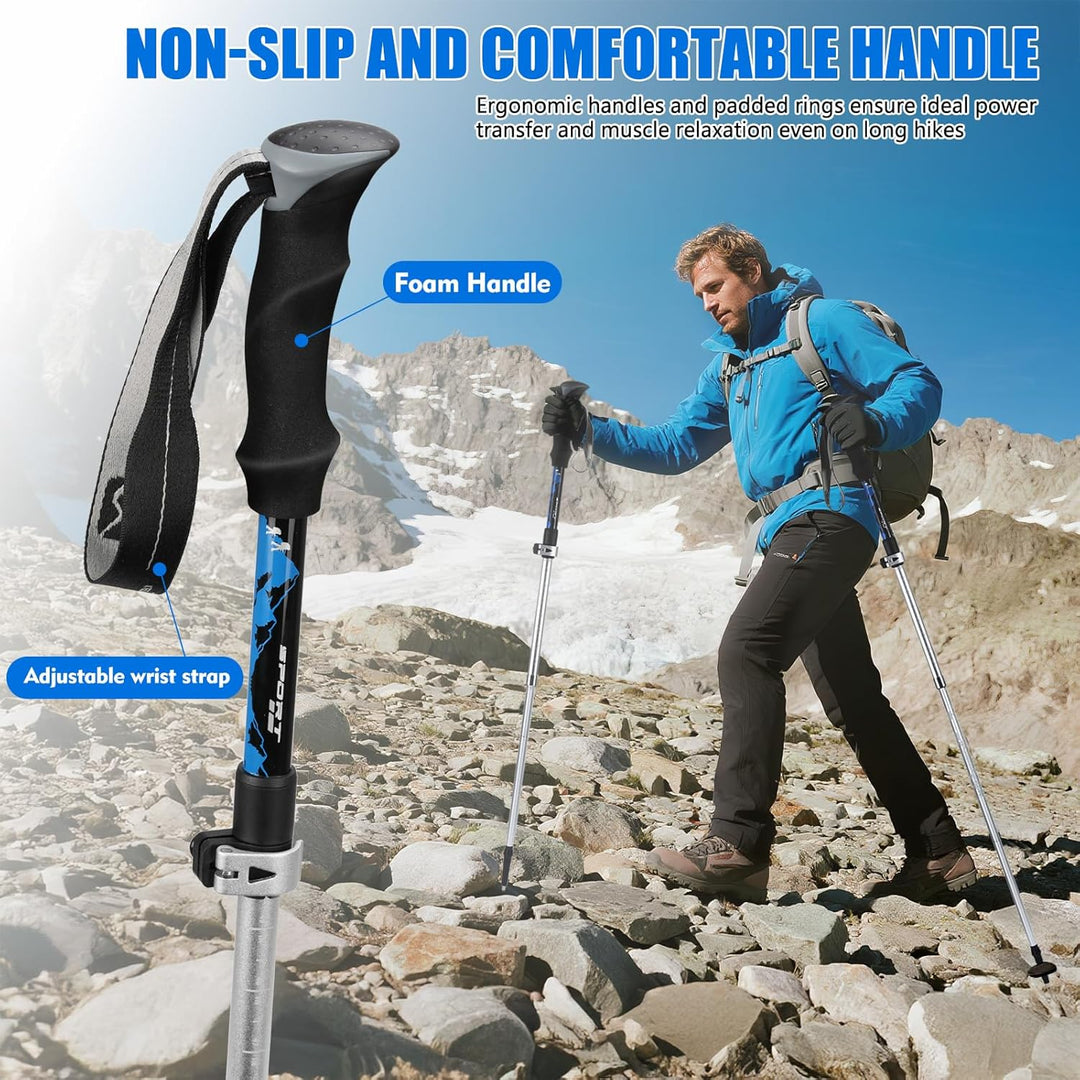 Wanderstöcke|Walking stöcke|Faltbar-Teleskop-leicht-wanderstock |für Damen und Herren | Aluminium |