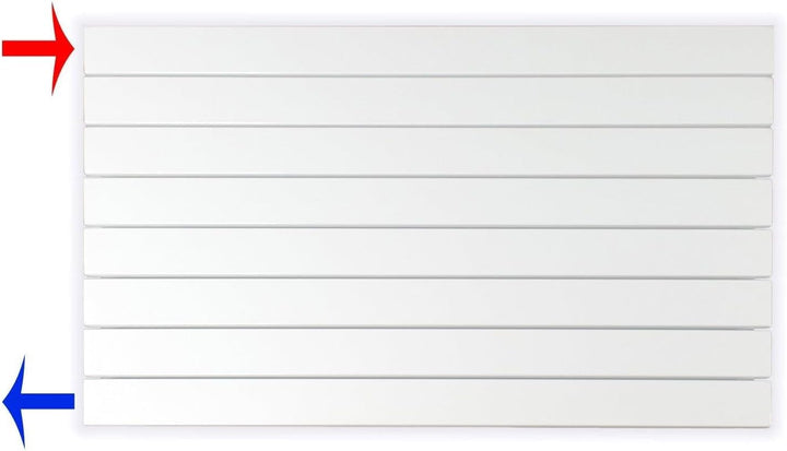 Paneelheizkörper Heizkörper Badheizkörper horizontal 602 x 1000 seitlicher Anschluss (669 Watt nach