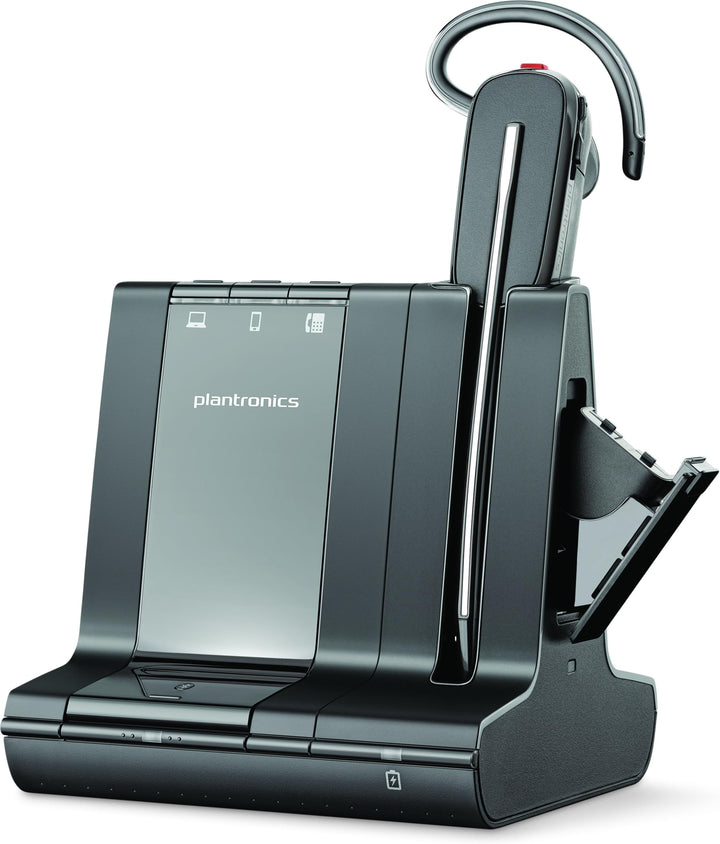Plantronics DECT-Mono-Headset 'Savi W8245' konvertibel, mit Basisstation, Überkopfbügel + Nackenbüge
