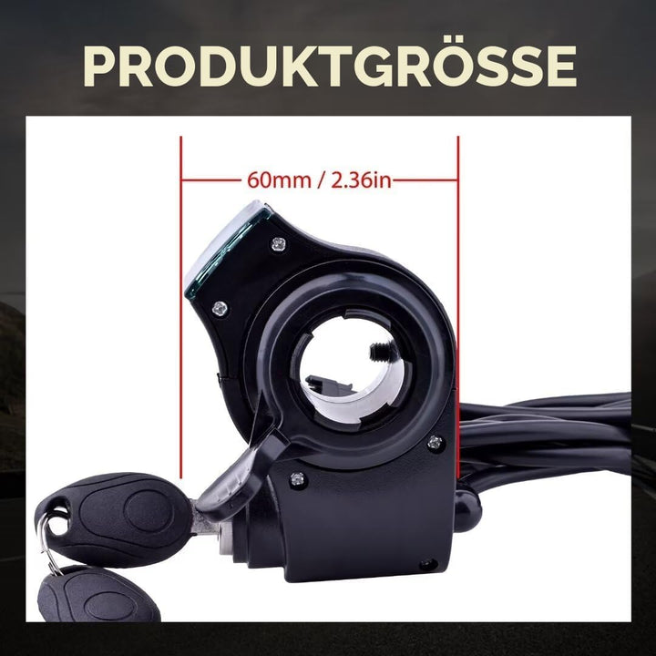 Kunray Universeller E-Bike Daumengashebel 12V-96V E Scooter Gashebel mit E Scooter LED Anzeige Spann