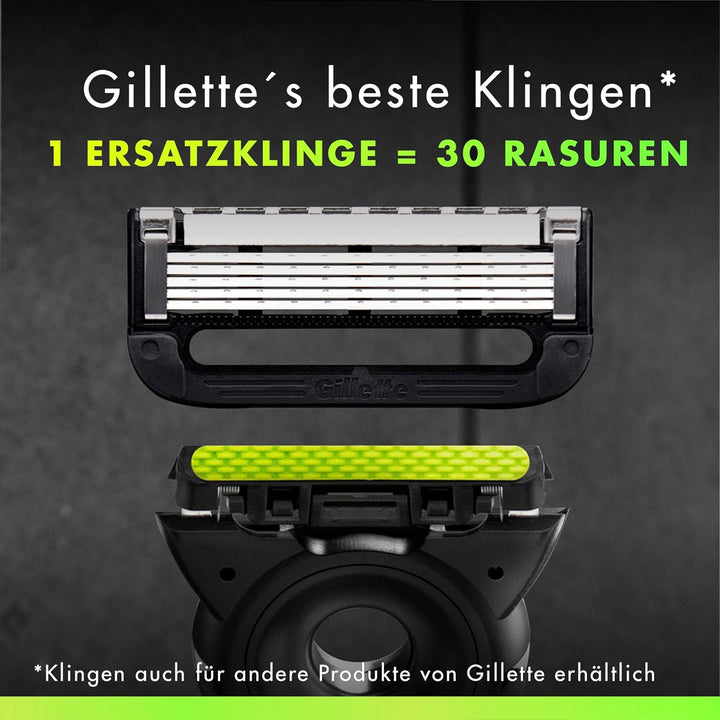 Gillette Labs Rasierer für Männer mit Reinigungs-Element, UEFA Champions League Special Gold Edition