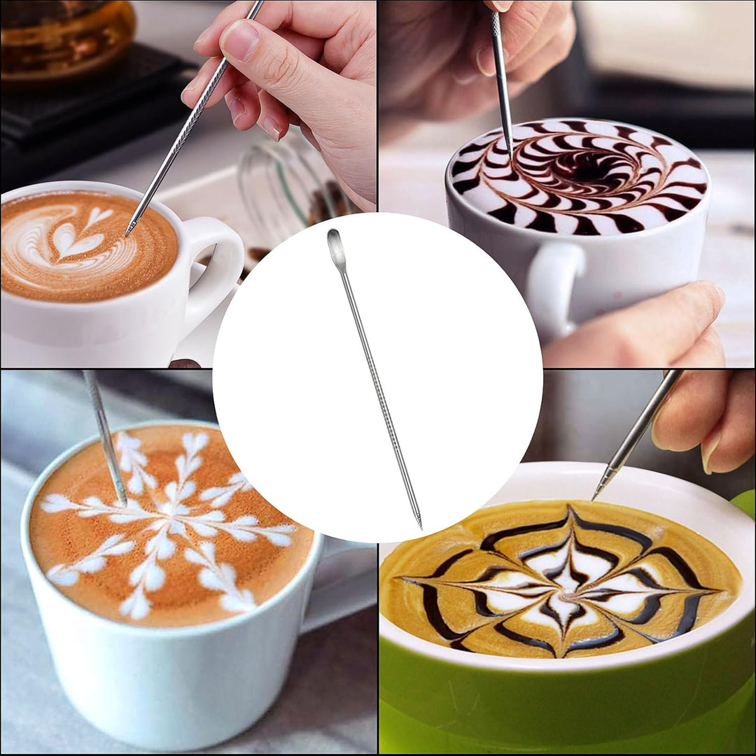 Espresso-Milchaufschäumkrug, Metall-Milchaufschäumbecher, 350 ml/600 ml, Edelstahl, Milchaufschäumkr