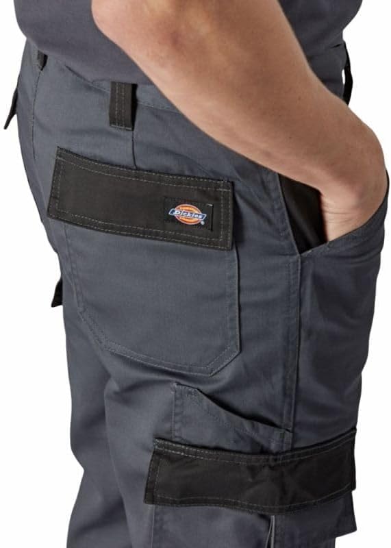 Dickies Herren Everyday Trouser 33W / 34L Grey/Black, 33W / 34L Grey/Black