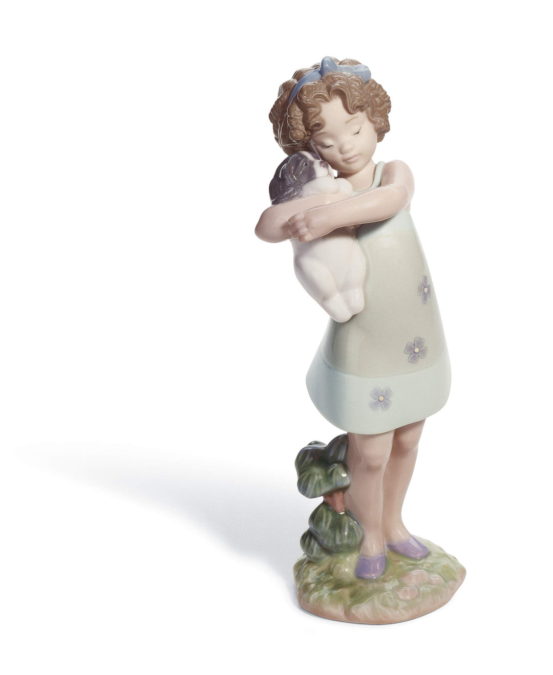 LLADRÓ Mädchen-Figur Lernen, Für Andere Zu Sorgen. Mädchen. Porzellan.