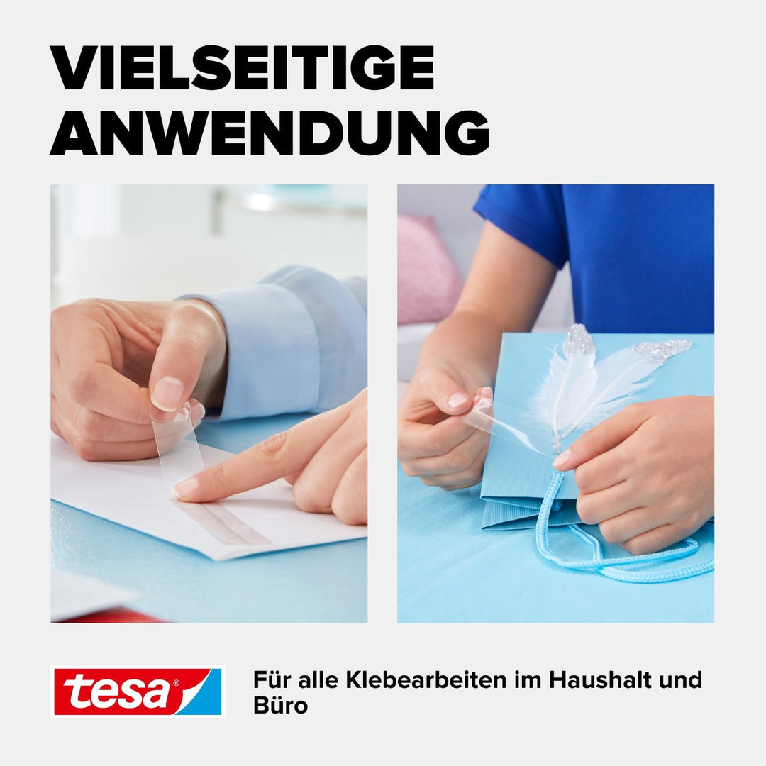 tesafilm transparent - Transparentes Klebeband mit starker Haftung - alterungsbeständig und reissfes