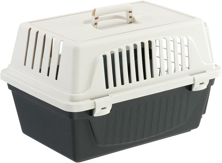 Ferplast Transportbox Katze, Hundetransportbox kleine Hunde und Katzen bis 5 kg, Tür aus plastifizie