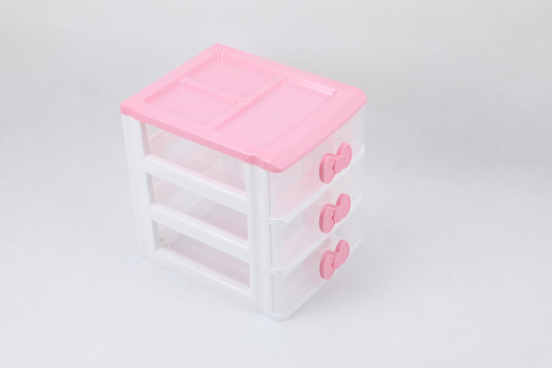 Schöne Mädchen rosa Farbe Kawaii & niedliche Desktop-Schublade Aufbewahrungsbox Empfänger Organizer
