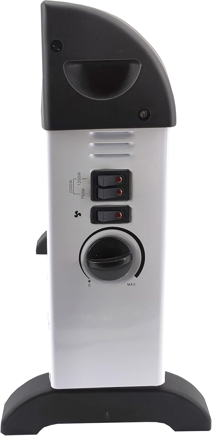 SHX Konvektorheizung mit Turbo-Heizlüfter 2000W SHX08TKV2000 – Heizkörper mit 2000 Watt, Sicherheits