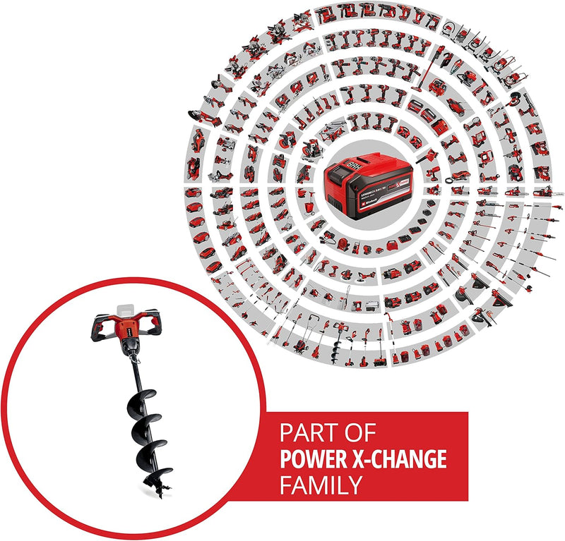 Einhell Akku-Erdbohrer GP-EA 18/150 Li BL-Solo Power X-Change (Li-Ion, 18 V, bürstenloser Motor, ink