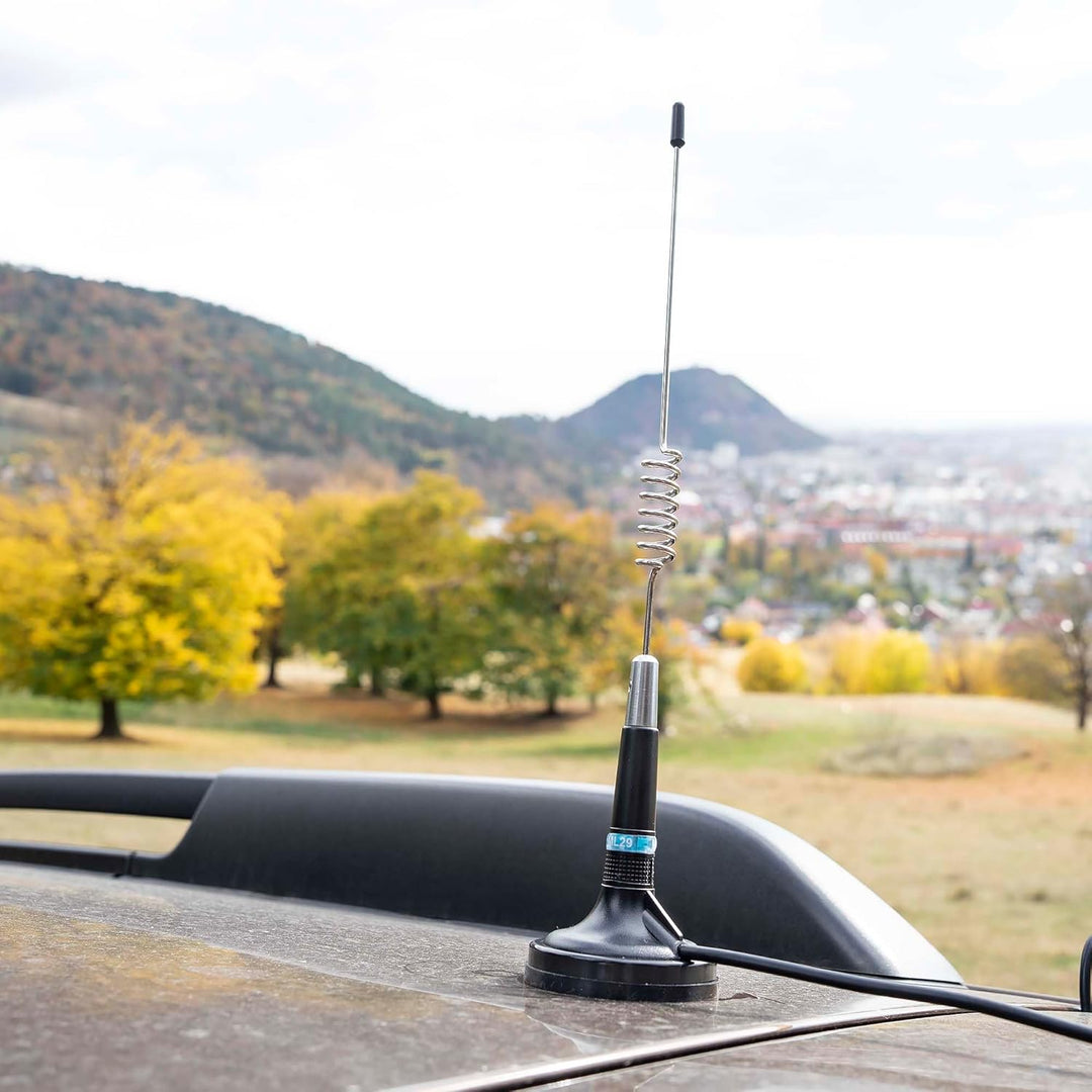 CB Antenne PNI ML29, Länge 29 cm, mit mitgeliefertem Magnet Ø 70 mm, RG58 Kabel
