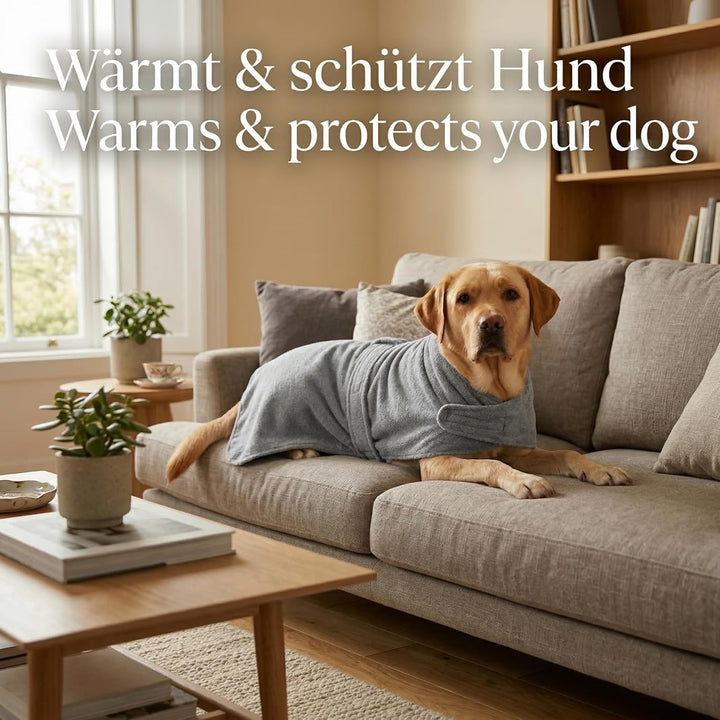 Betz Hundehandtuch extra saugfähig & schnelltrocknend Haustierhandtuch mit Klettverschluss 100% Baum