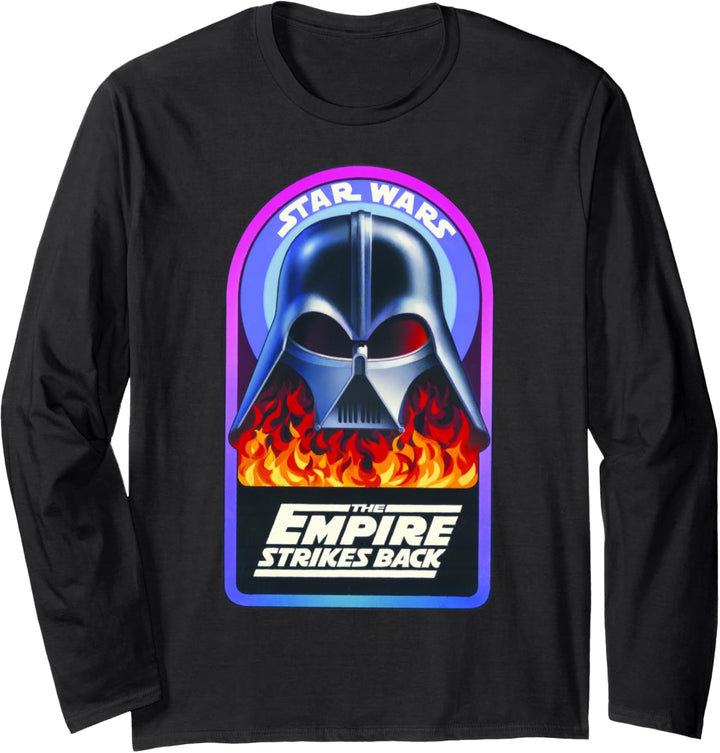 Star Wars The Empire Strikes Back Vader Poster Langarmshirt