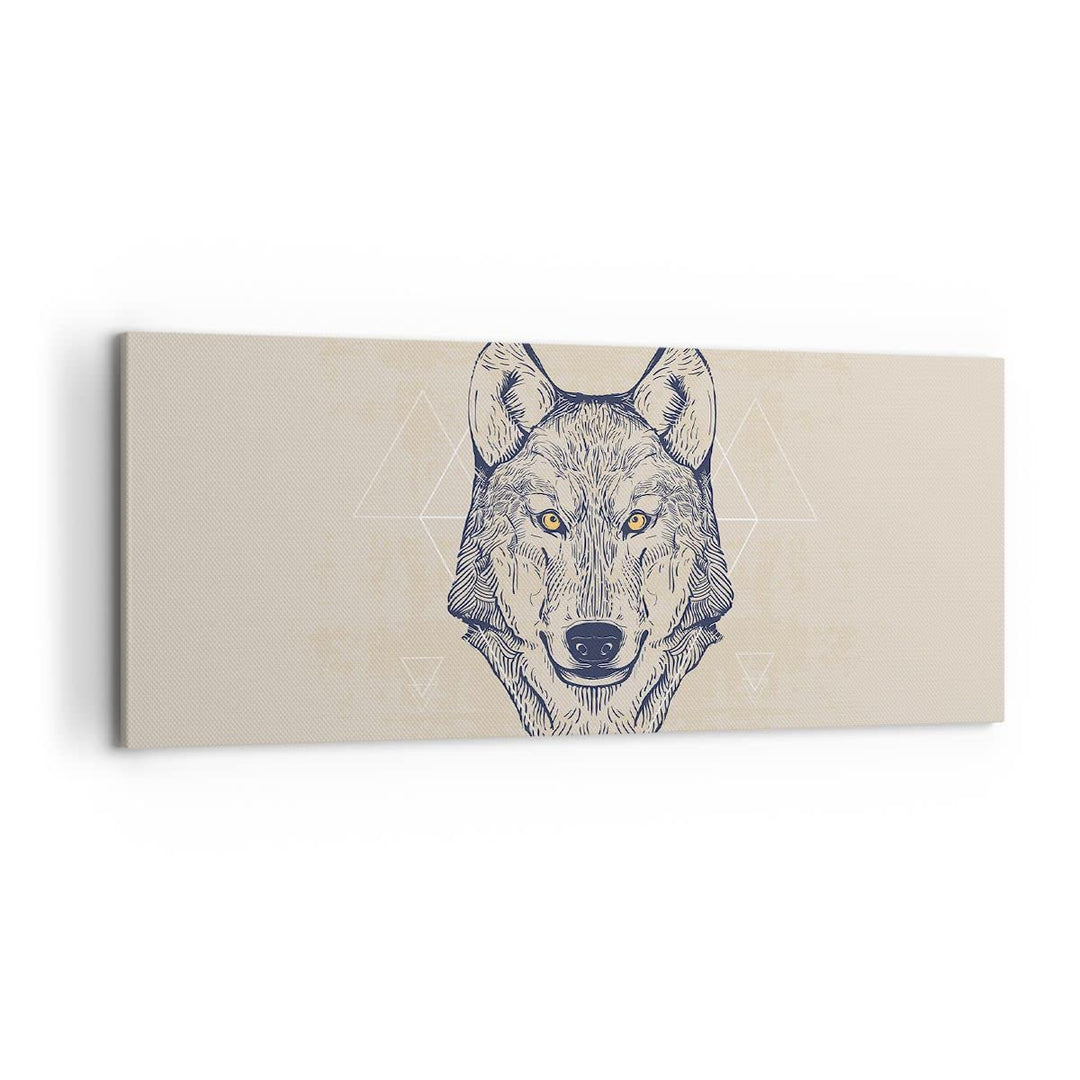 Wandbilder Dekoration Wohnzimmer Husky Hund Portrait Plakat Panorama Bilder auf Leinwand 120x50cm Le