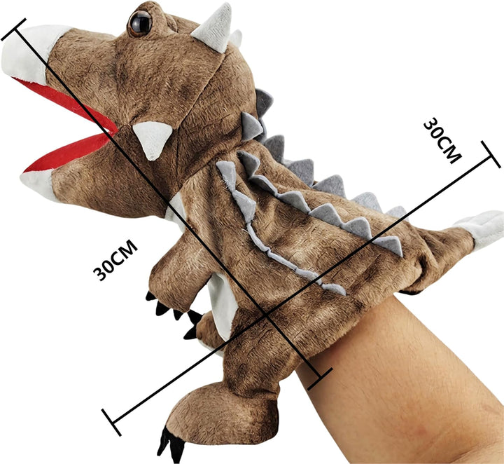 LOMTRATS Dinosaurier-Handpuppen für Kinder, Kleinkind enthält Triceratops und Tyrannosaurus Rex mit