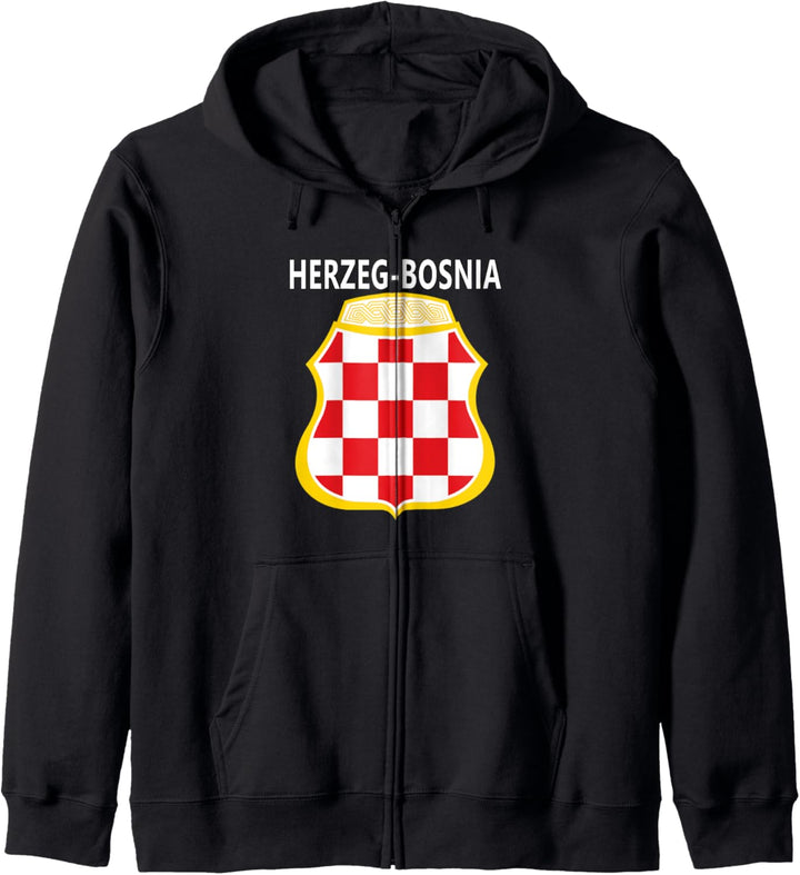 Wappen Emblem von Herzeg-Bosnien Kapuzenjacke