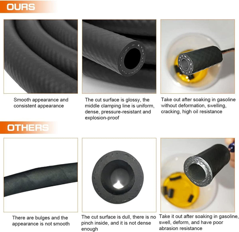 6M Benzinschlauch 16mm Innendurchmesser Kraftstoffleitung Kraftstoffschlauch Ölschlauch Dieselschlau