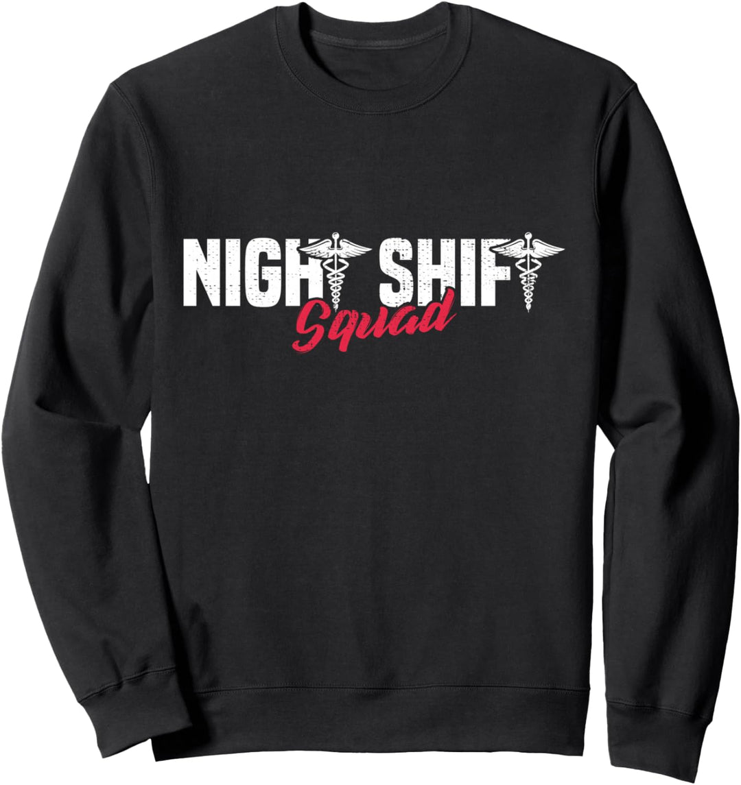Lustige Nacht Tag Schichtarbeiter 3. Schicht Arbeit Sweatshirt