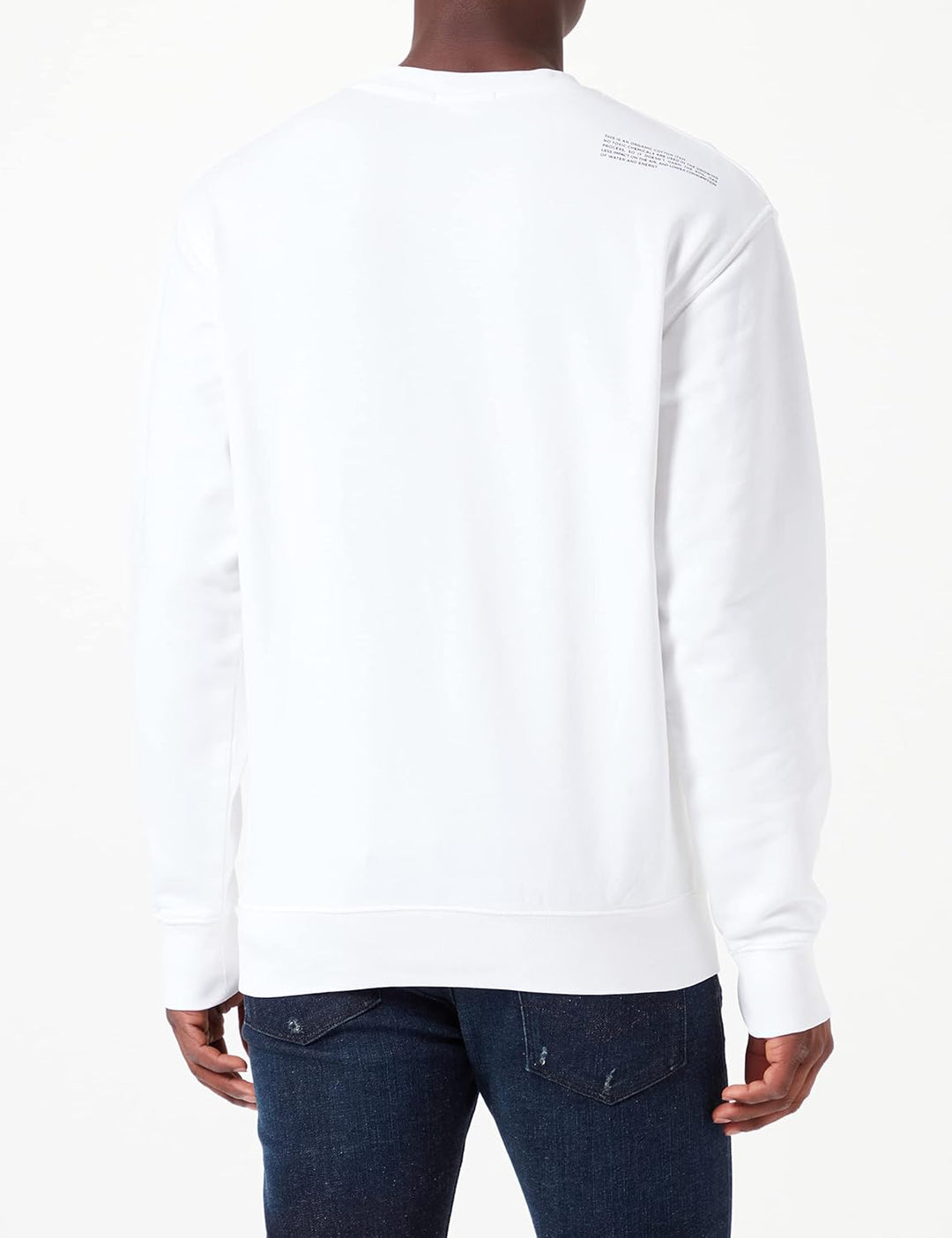 Replay Herren Sweatshirt Second Life aus 100% Baumwolle, 3XL Chalk 801