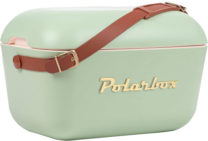 Kühlbox, 20 l, goldfarbene Details. POLARBOX Grün,gold, Grün,gold