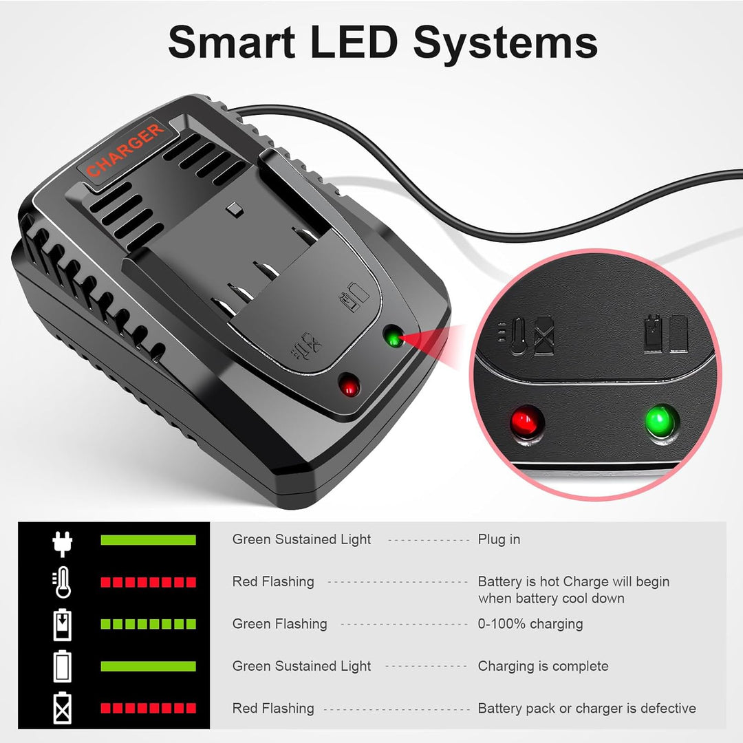 ARyee Ladegerät für Bosch 18V 14,4V Akku BC660 BC1880 BAT609 BAT609G BAT618 BAT618G BAT614 BAT614G Y
