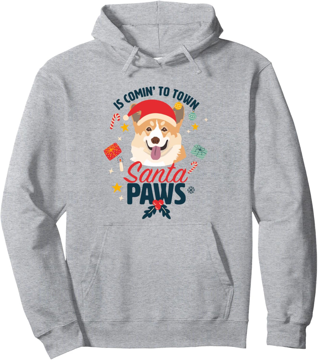 Santa Paws - Süsser Corgi als Santa Claus zu Weihnachten Pullover Hoodie