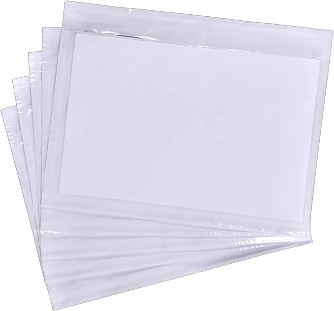 Pakomat Lieferscheintaschen Dokumenttaschen DIN C5 für A5 transparent selbstklebend (1000), 1000