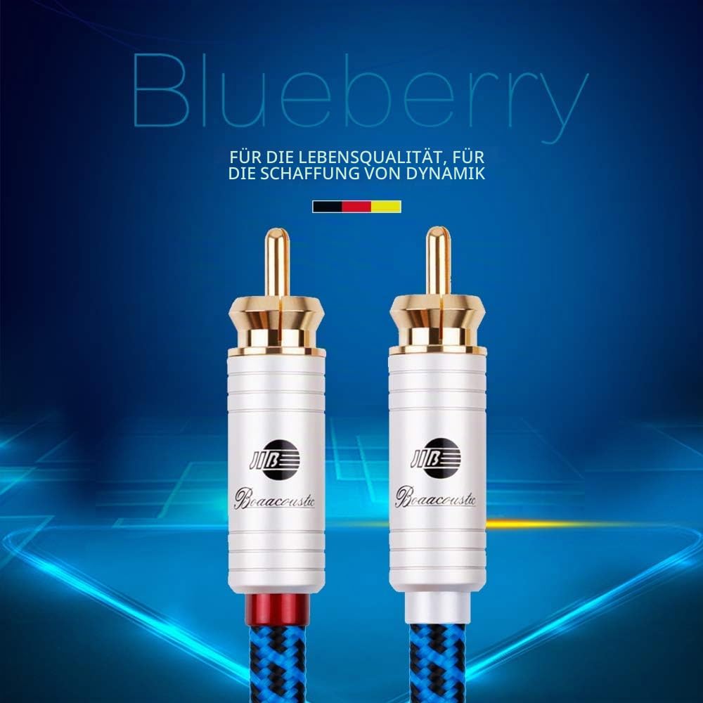 BOAACOUSTIC Audiophile Cinch Subwoofer Kabel - Cinch RCA Digitales Koaxialkabel 75 Ohm S/PDIF Digita