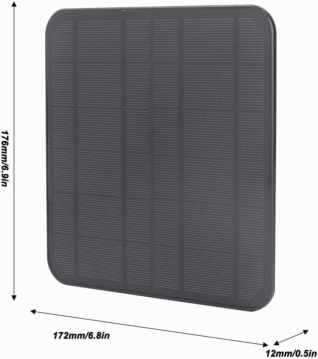 für Ring Solar Panel, 12 W Solar Panel Kamera Ladegerät für Ring für Kamera für Stick Up Cam Akku 2.