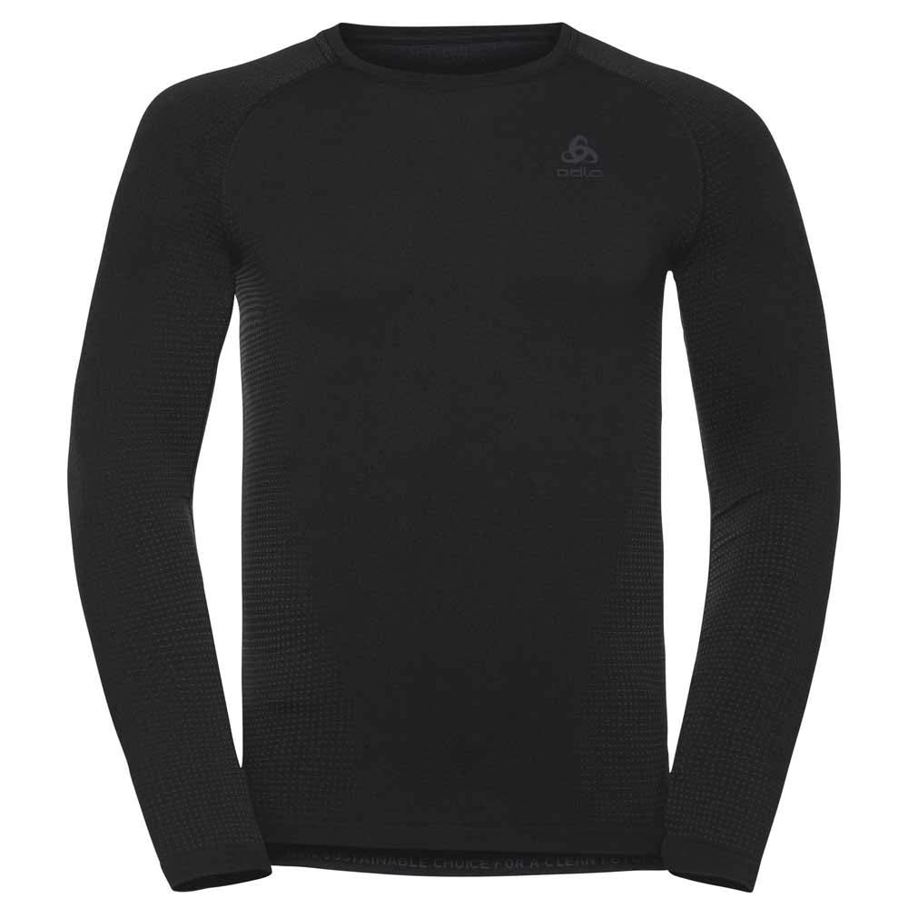 Odlo Herren Performance Warm Eco Longsleeve Langarm Unterhemd Funktionsunterhemd XL Black - Odlo Gra