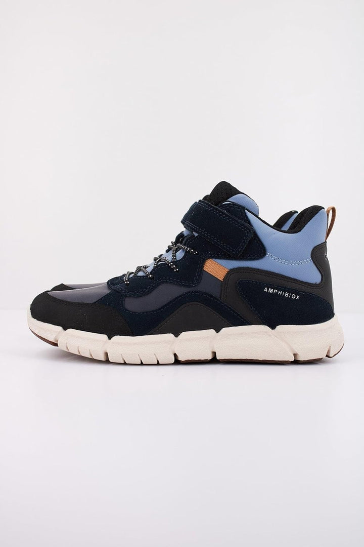 Geox Jungen J Flexyper Boy B ABX Ankle Boot, Navy Lt Blue