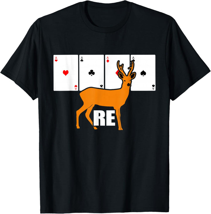 RE Doppelkopf Kreuz Dame Kartenspieler T-Shirt