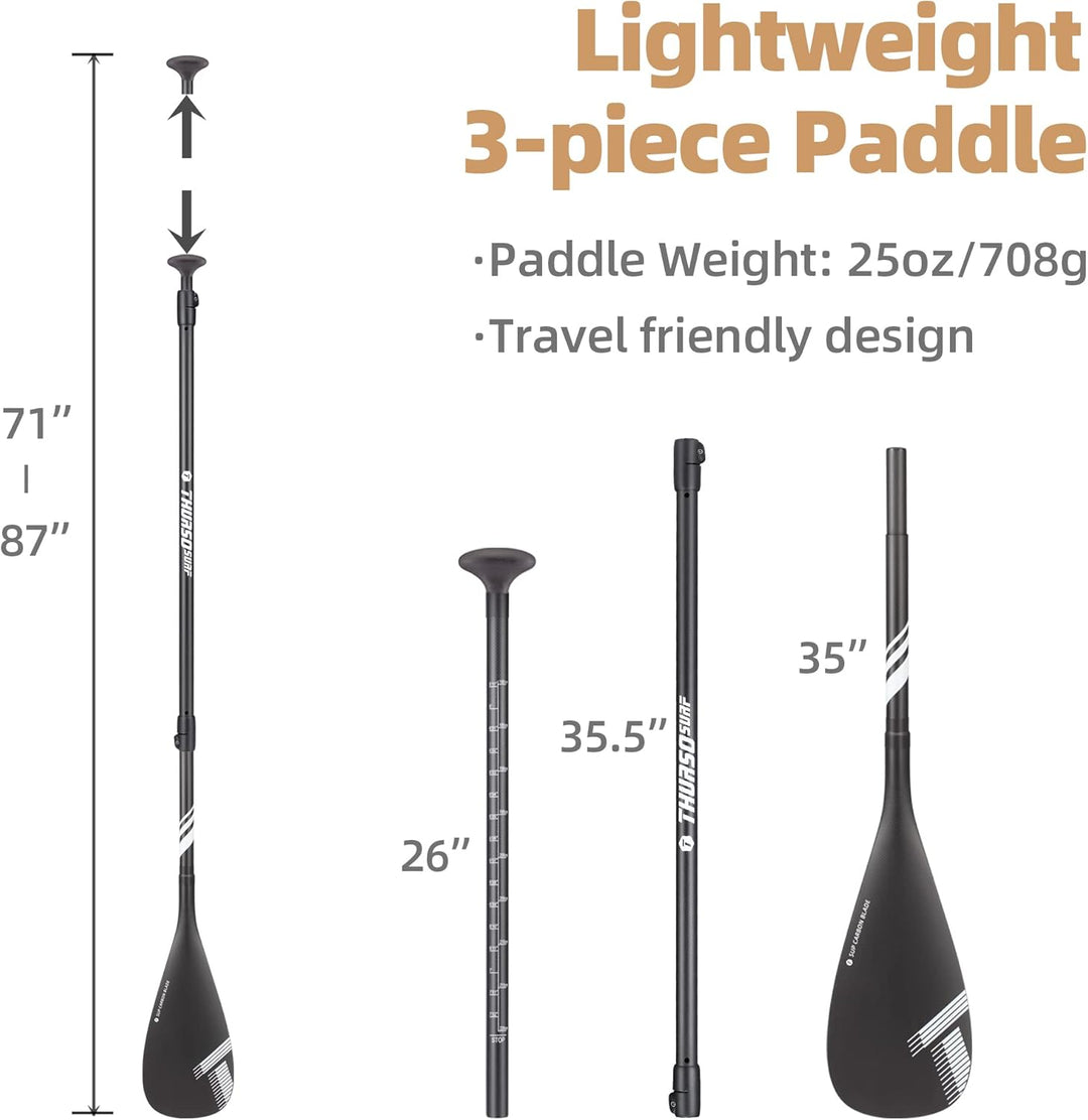 THURSO SURF Carbon Elite SUP Paddel Vollständiges Carbonfaser Paddel Board Paddel Kajakblatt Konvert